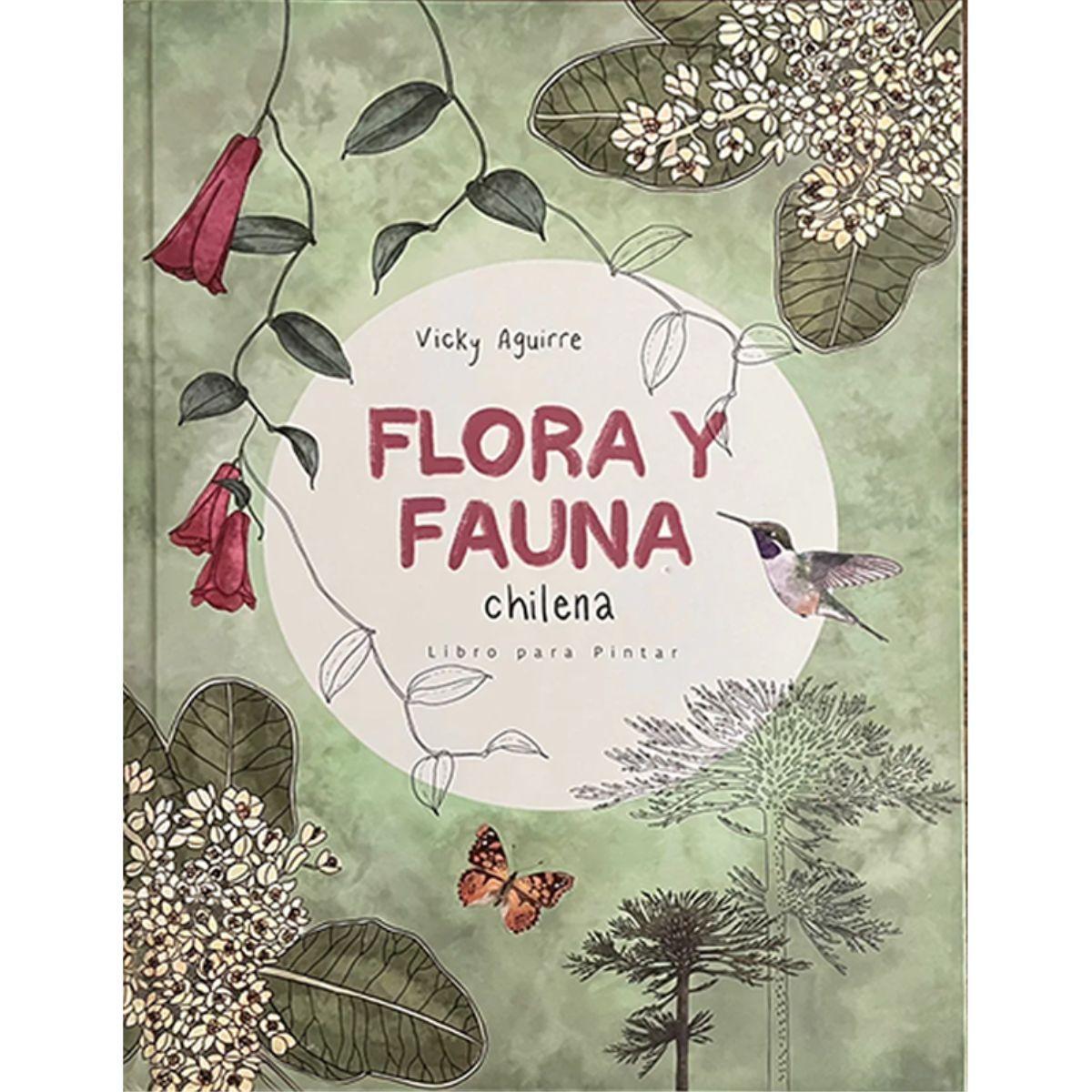 Libro para Colorear Flora & Fauna Chilena Vicky Aguirre-0