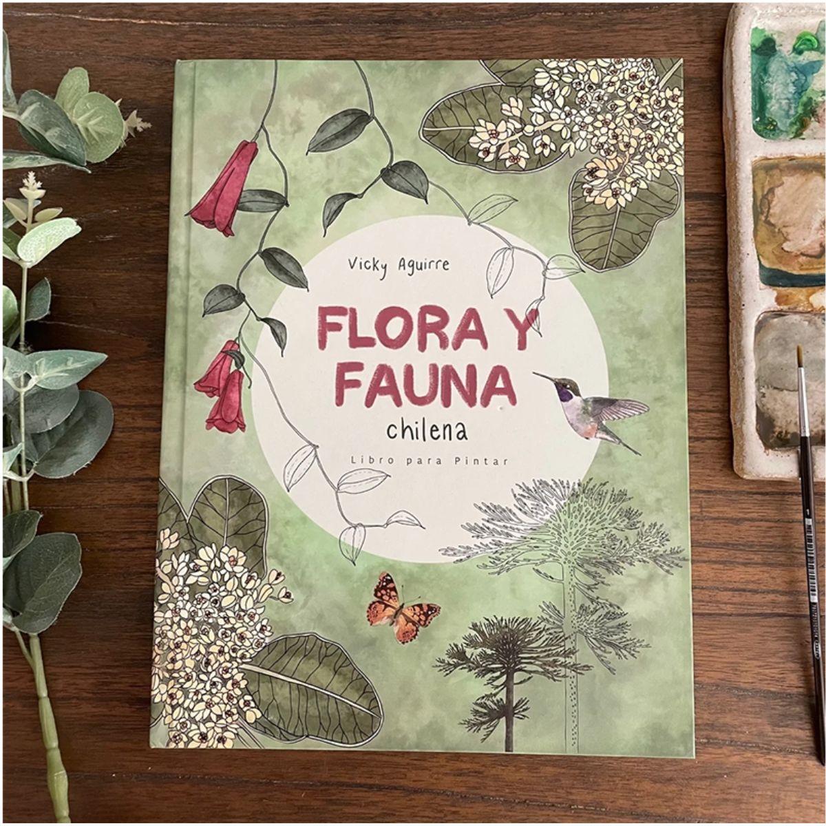 Libro para Colorear Flora & Fauna Chilena Vicky Aguirre-3
