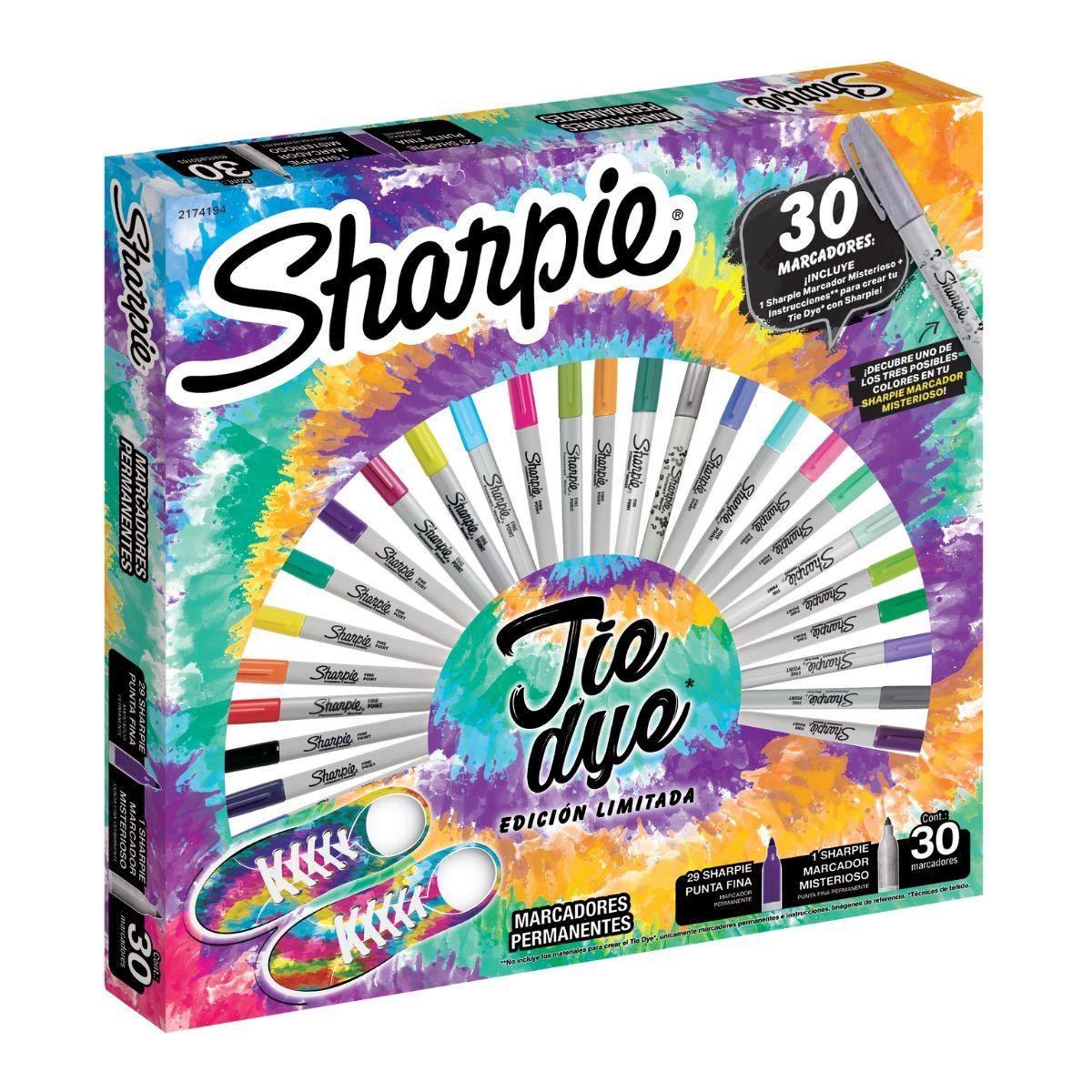 Ruleta 30 Marcadores Sharpie Tie Dye con Marcador Misterioso-3