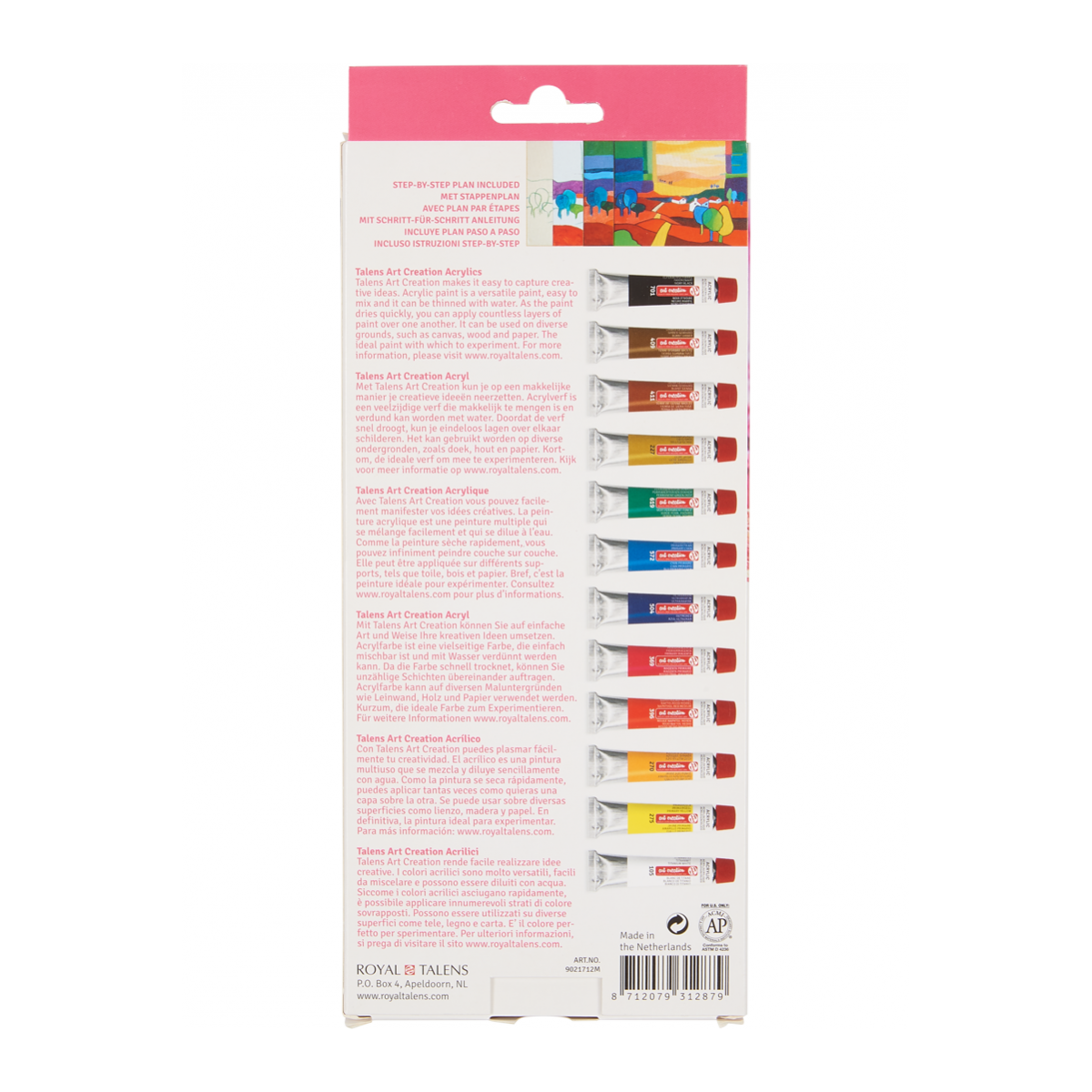 Acrílicos Art Creation Pack 12 Colores 12ml-2