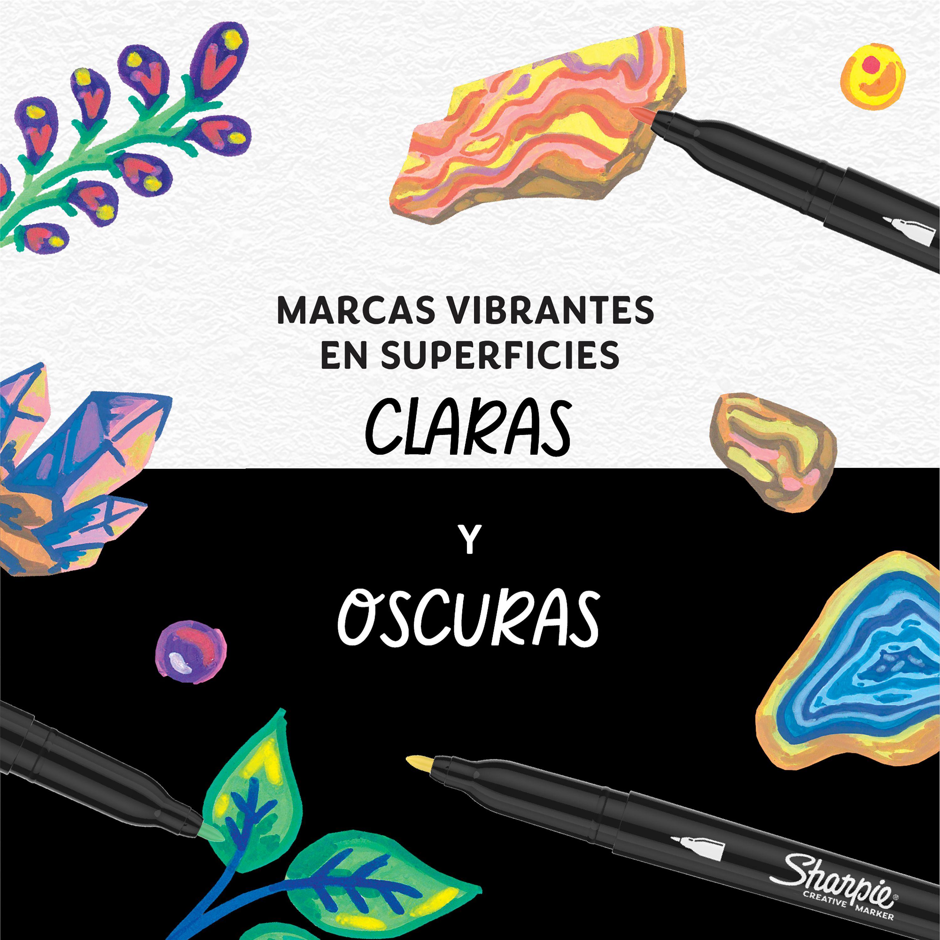 Marcadores Sharpie Acrylic Punta Fina Set 5 Colores Tierra-4