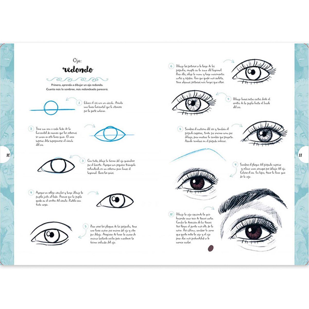 Libro Dibujar en 10 Pasos Caras Justine Lecouffe-3