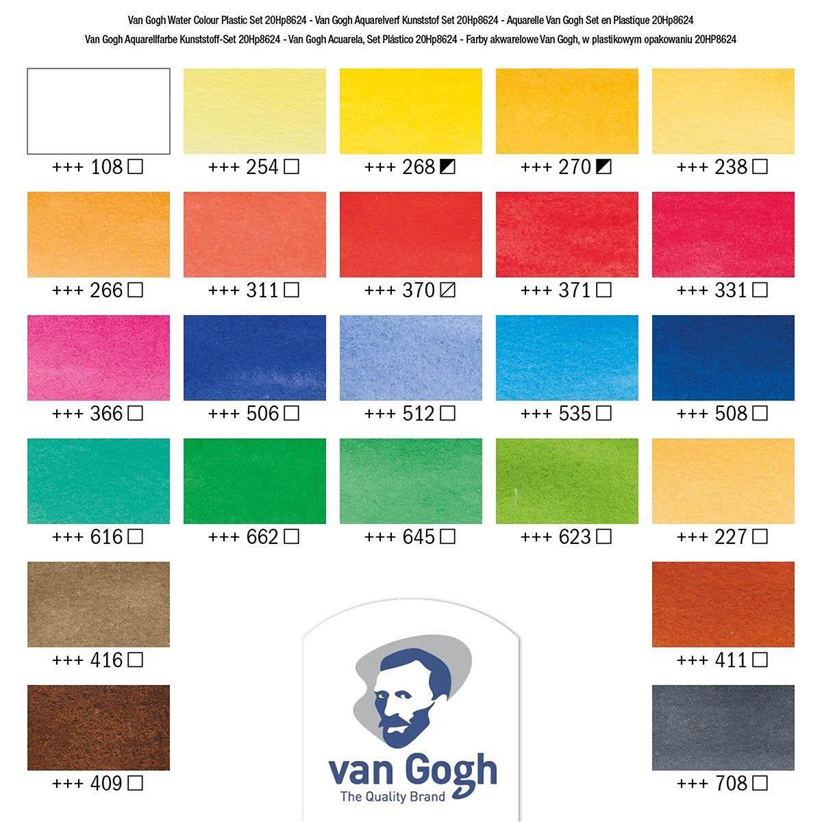 Acuarela en Pastillas Van Gogh Set 24 Colores-2