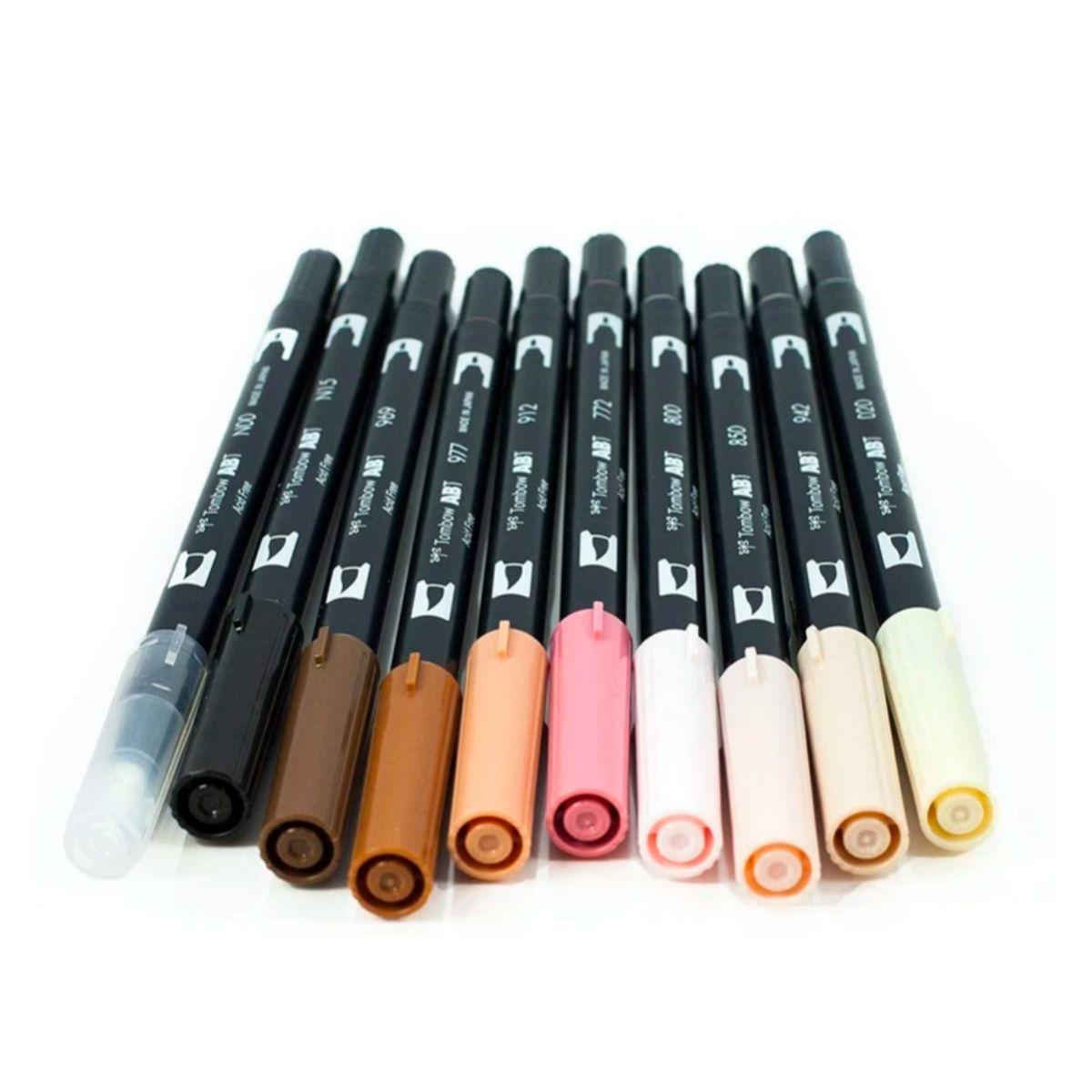Set Marcadores Tombow Dual Brush Retrato 10 colores-2
