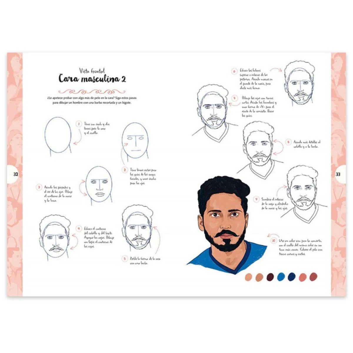 Libro Dibujar en 10 Pasos Personas Justine Lecouffe-4