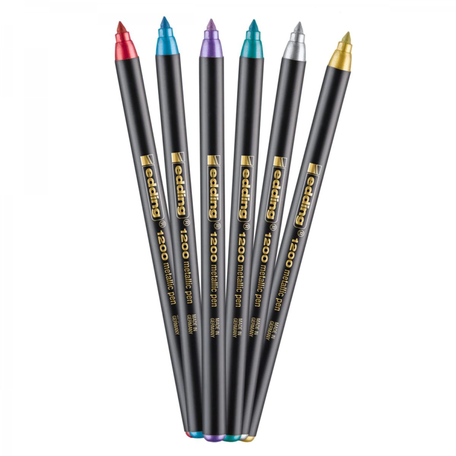 Marcadores Metálicos Edding Set 6 Colores-2