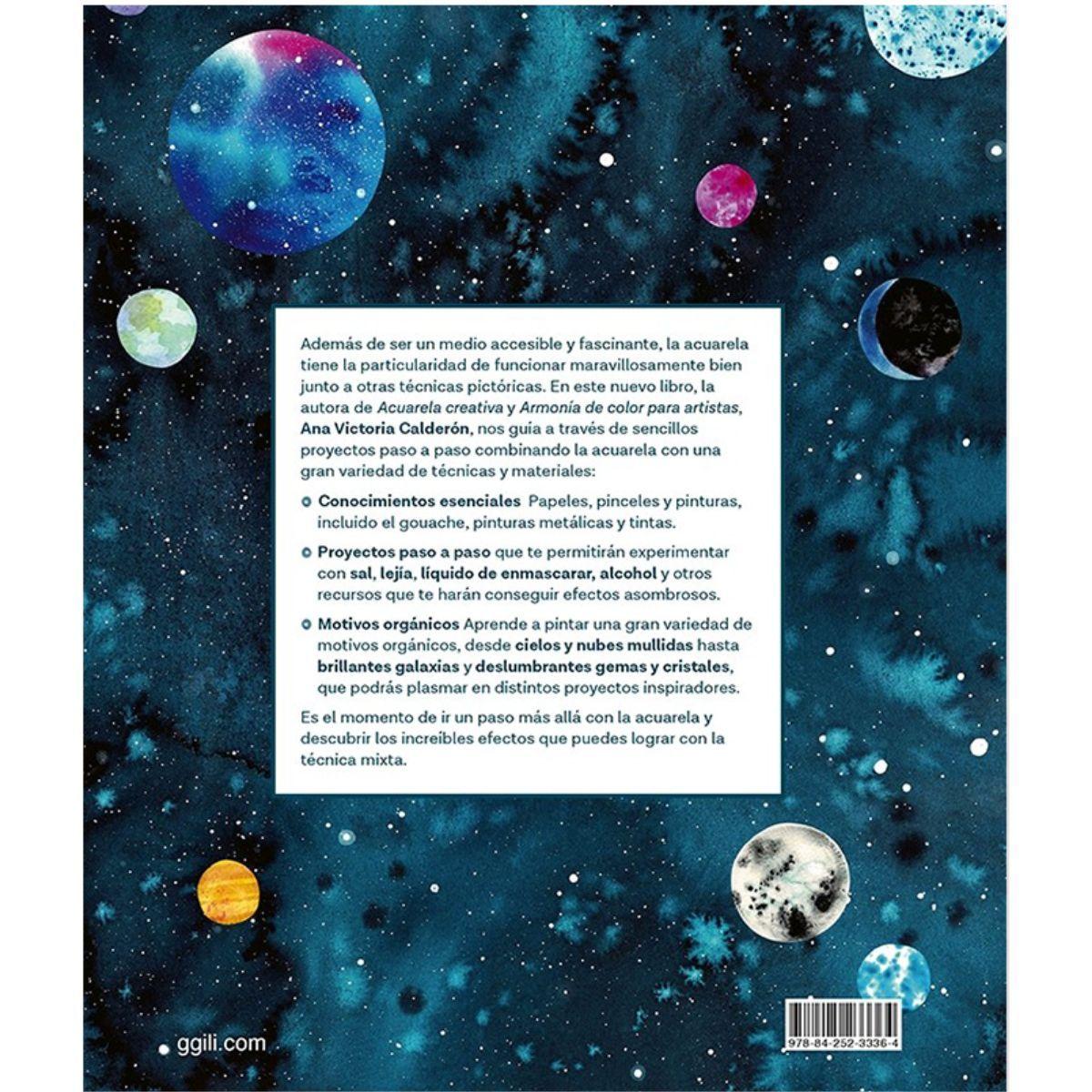 Libro Acuarela Creativa con Técnica Mixta Ana Victoria-1