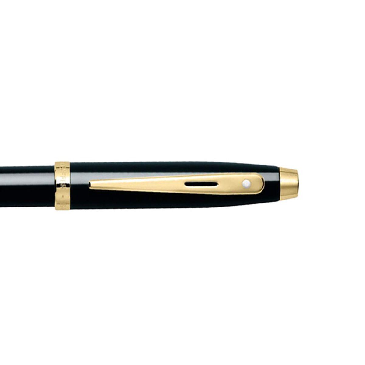 Roller Sheaffer Serie 100 Punta M Tinta Negra Negro / Dorado-3
