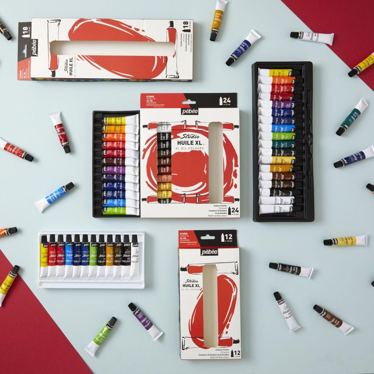 Set 12 Pinturas de Óleo 12ml Pebeo-5