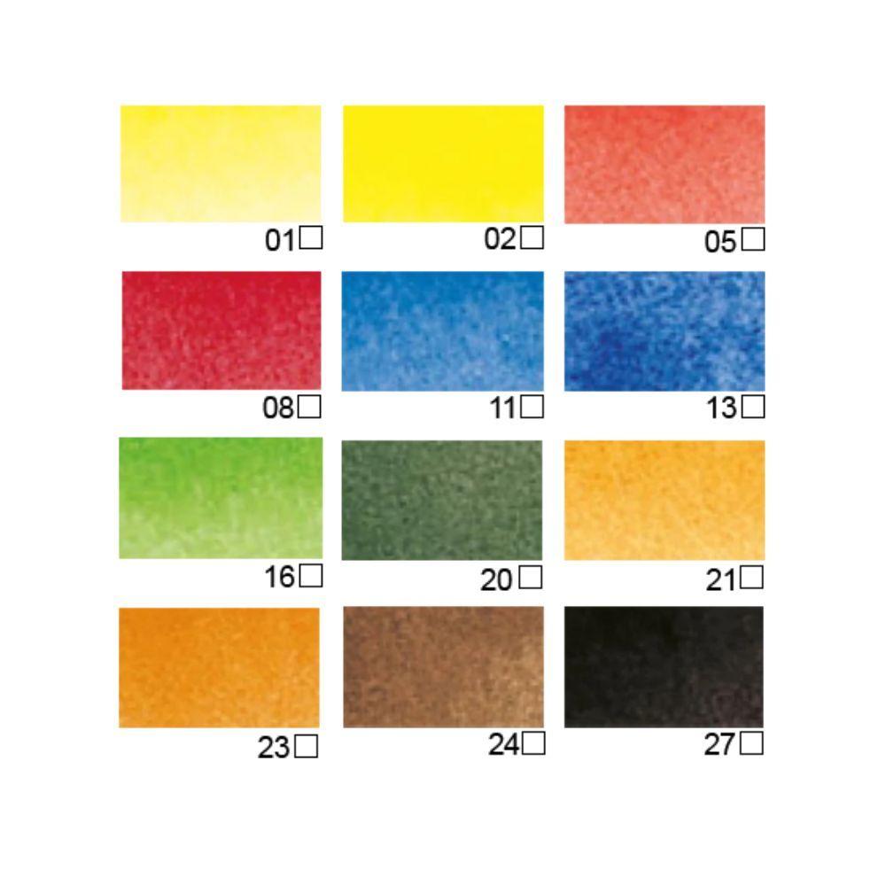 Acuarela en Pastillas Pebeo Aquarelle Fine Set 12 Colores-2