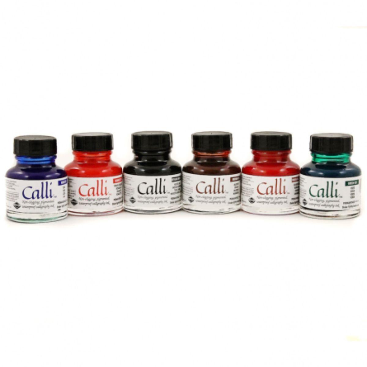 Tinta para Caligrafía Daler Rowney Calli Set 6 Colores 1oz-3