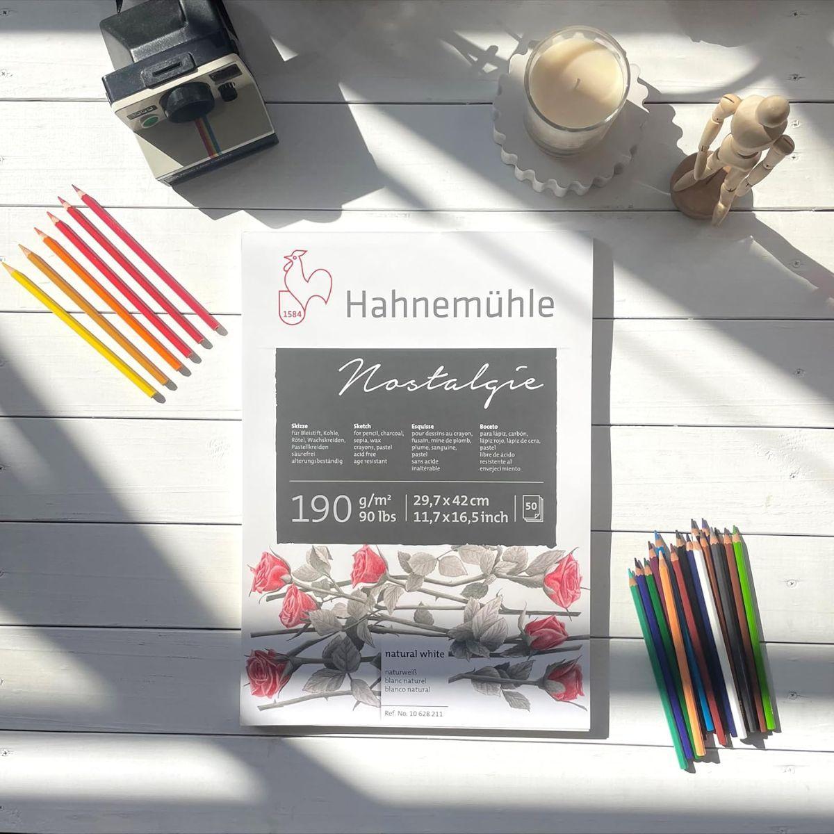 Block Dibujo Hahnemuhle Nostalgie 190gr 50hjs 21x29cm-2
