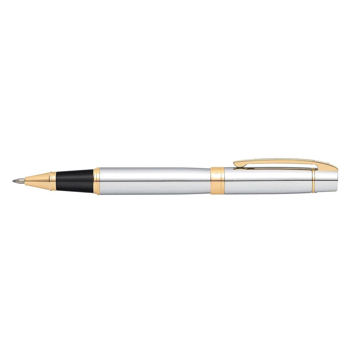 Roller Sheaffer Serie 300 Punta M Tinta Negra Cromo / Dorado-2