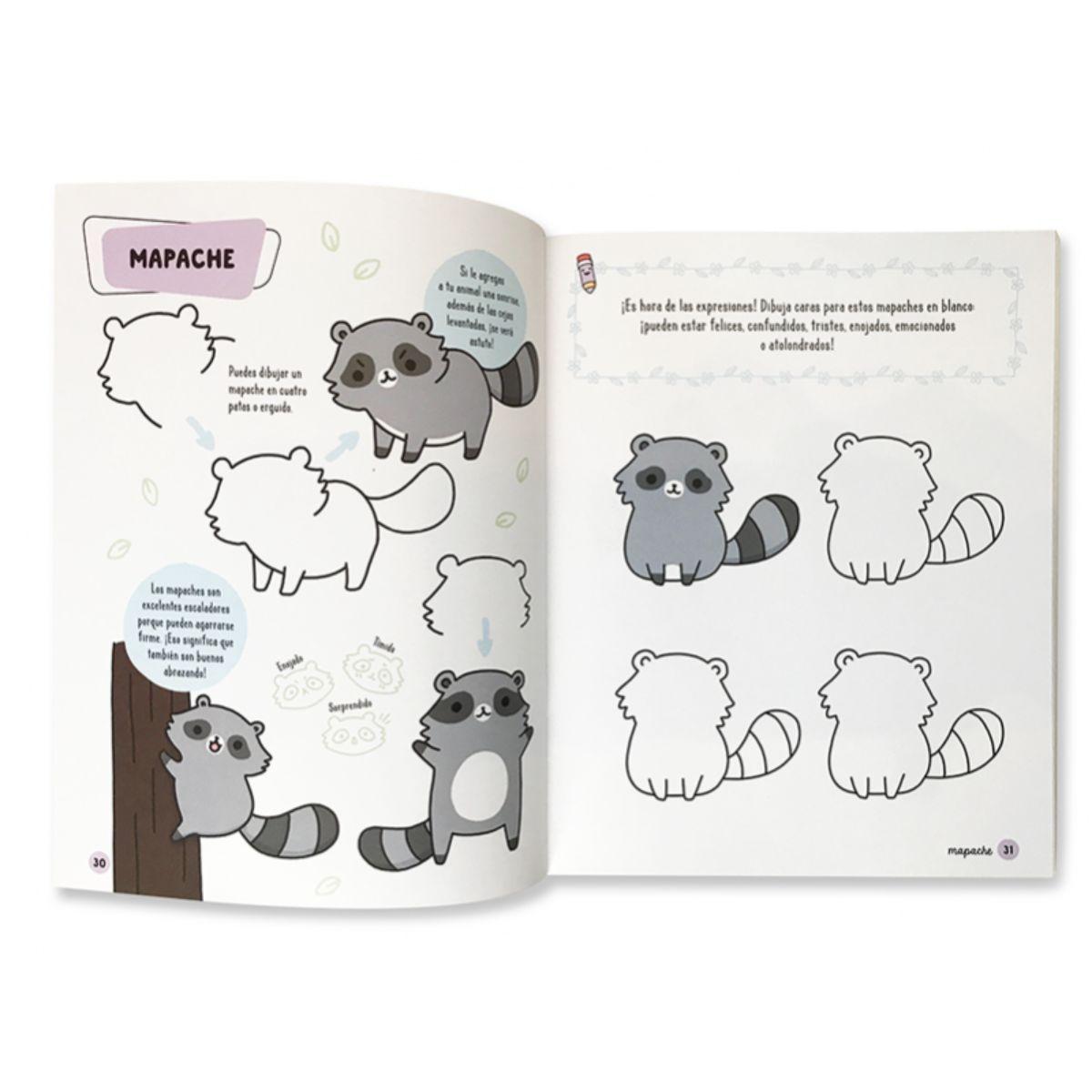 Libro Como Dibujar Animales Lindos Angela Nguyen-3