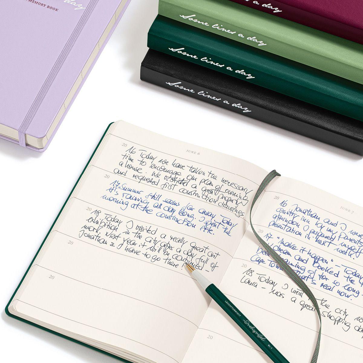 Libreta Leuchtturm 1917 A5 Tapa Dura 80gr 365 pág Vinotinto-2