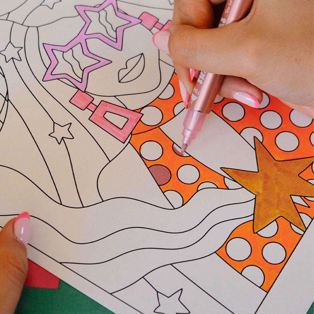 Libro para Colorear Art Party Girl Tere Gott-4
