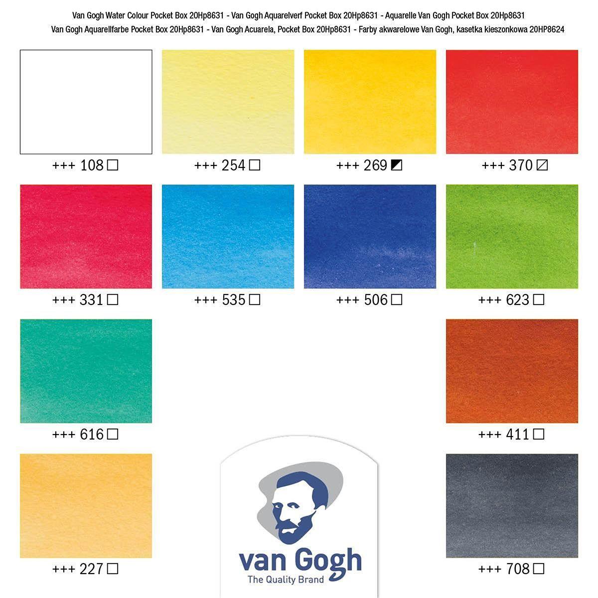 Acuarela en Pastillas Van Gogh Set 12 Colores-3