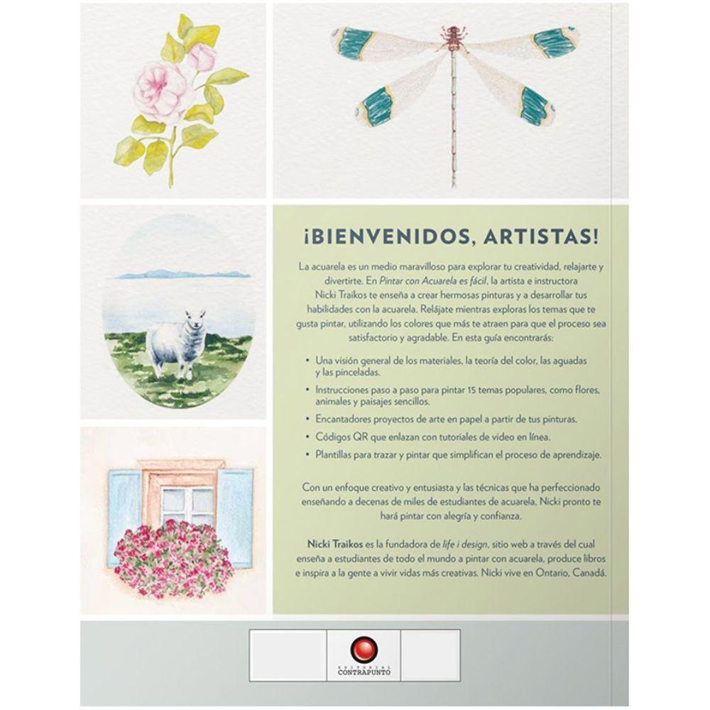 Libro Pintar con Acuarela es Fácil Nicki Traikos-6