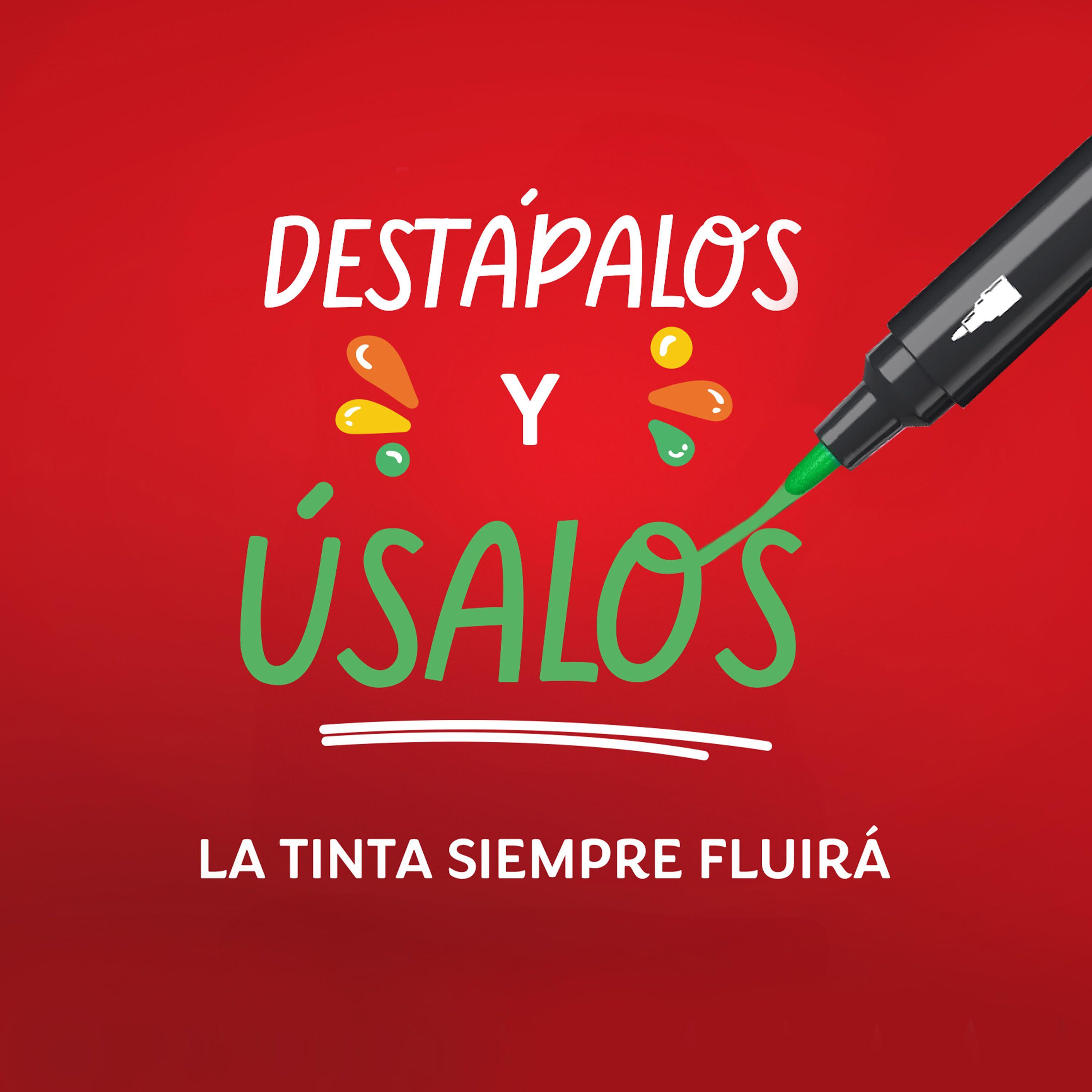 Marcadores Sharpie Acrylic Punta Bala Set 10 Colores Holiday-7