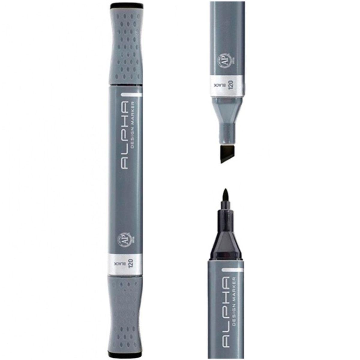Marcadores Alpha Design Gris Frío Set 12 Colores-4