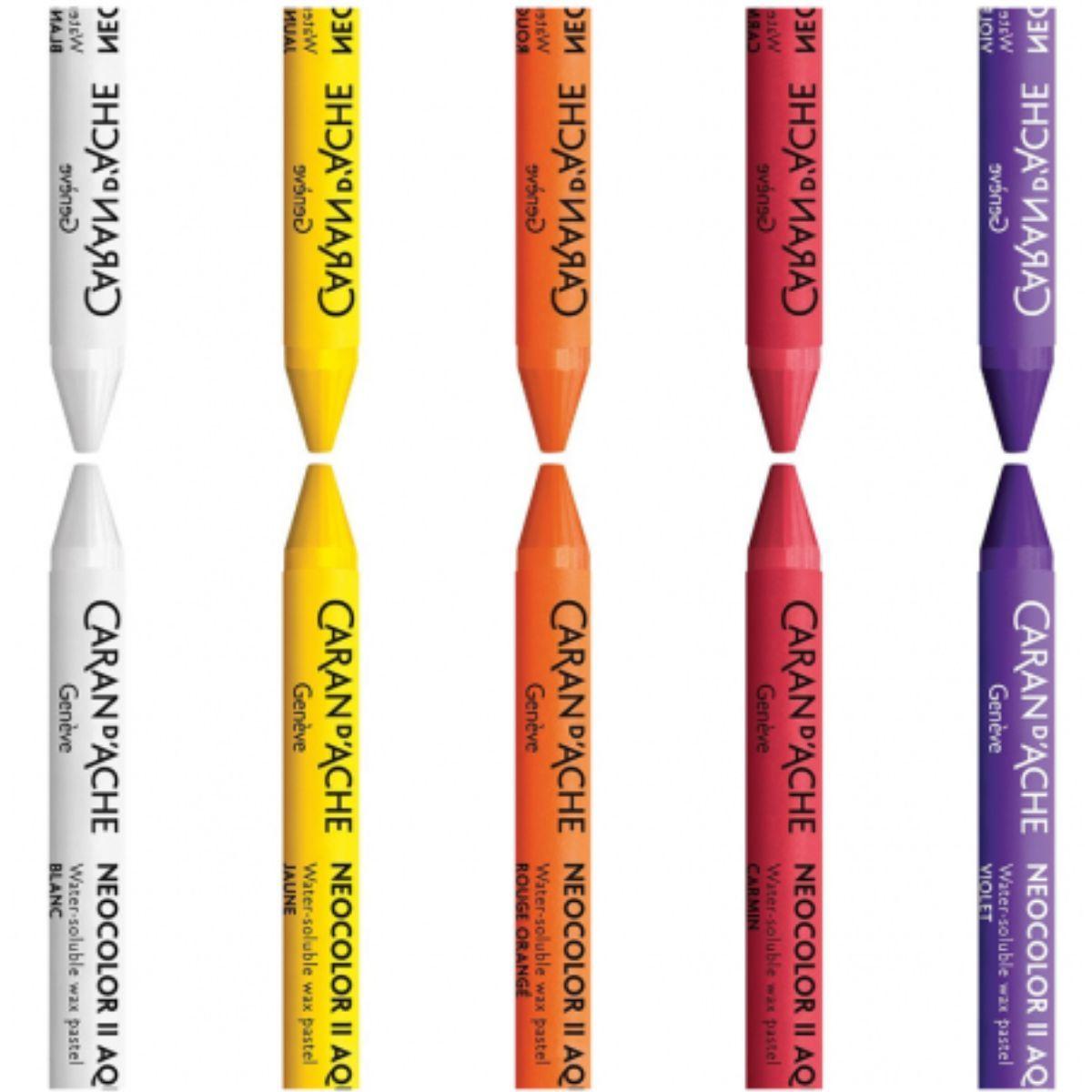 Pasteles De Cera Neocolor II Caran d Ache Set 10 Colores-2