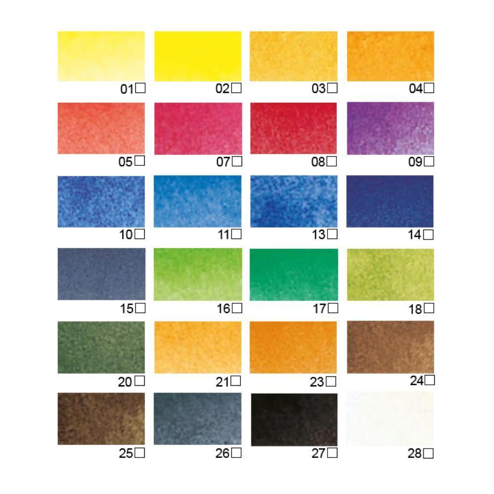 Acuarela en Pastillas Pebeo Aquarelle Fine Set 24 Colores-2