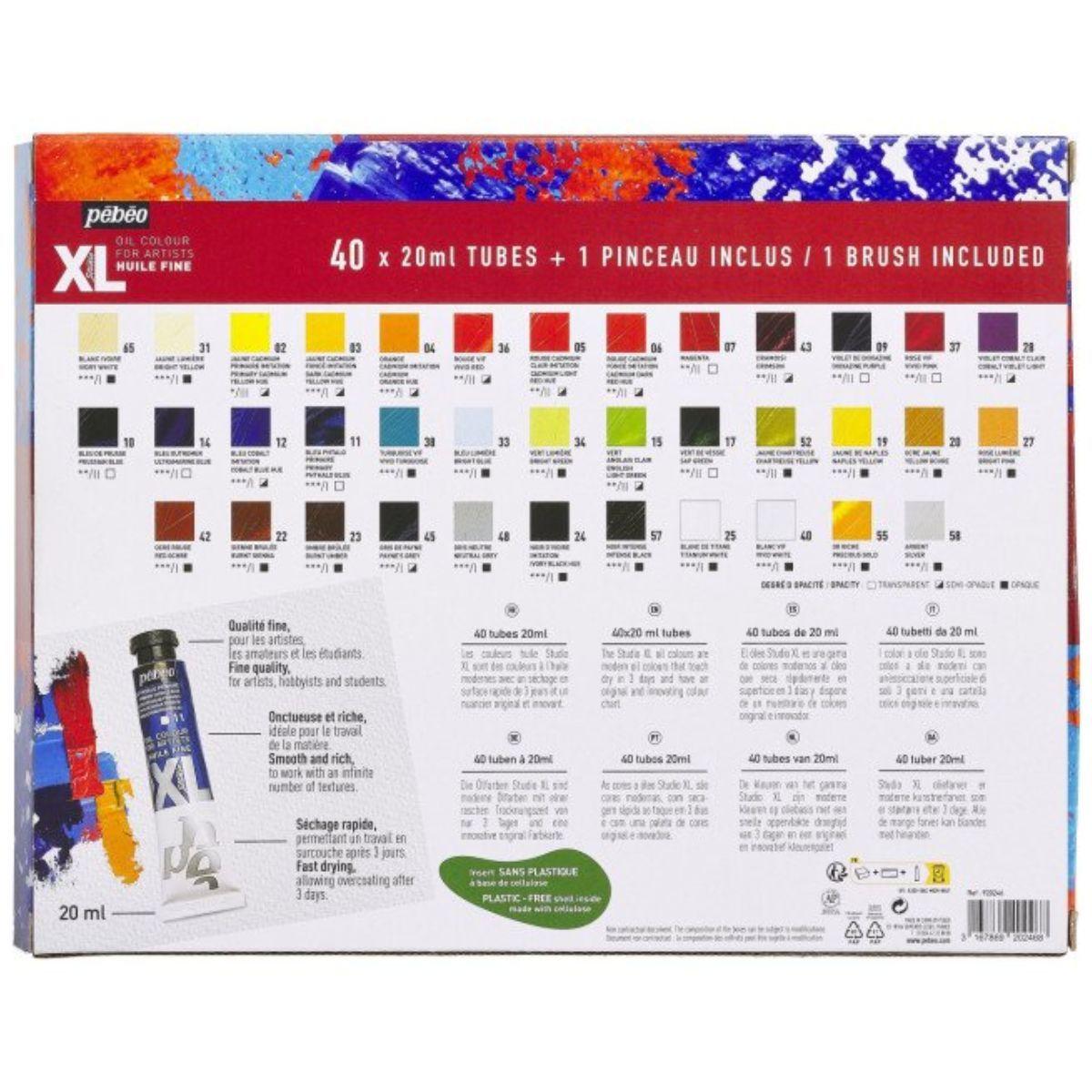 Óleos Pebeo Set 40 Colores 20ml-2