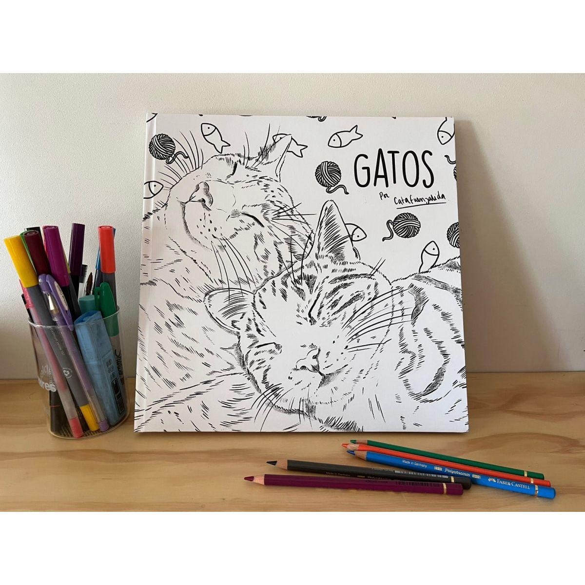 Libro para Colorear Gatos Cata Fuenzalida-2