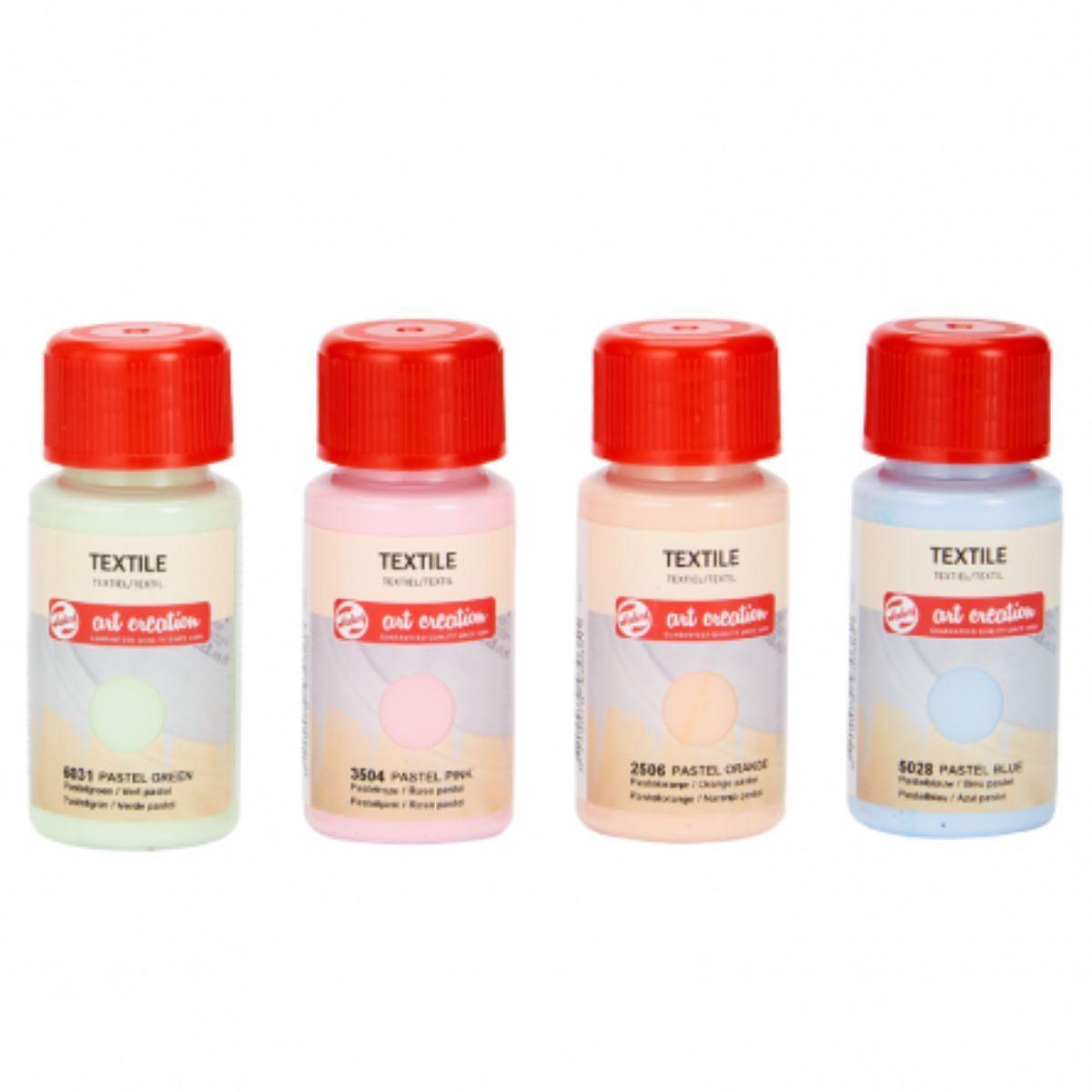 Pintura Textil Art Creation Set 4 Colores Pasteles 50ml-1