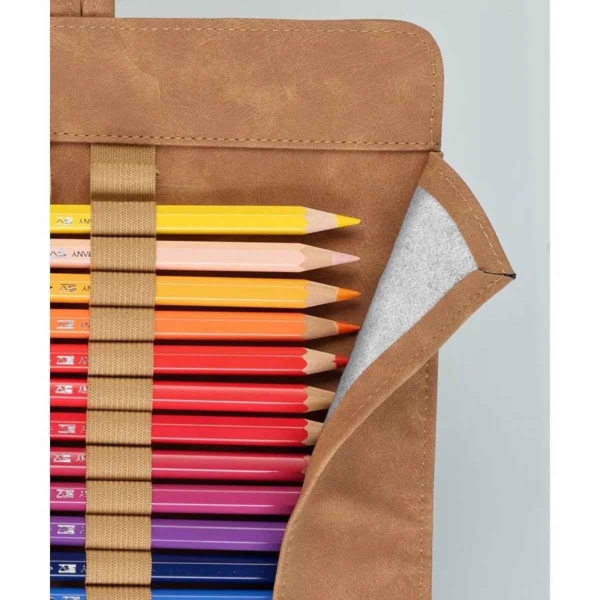 Estuche Enrollable Faber Castell Art & Graphic Cuero-4