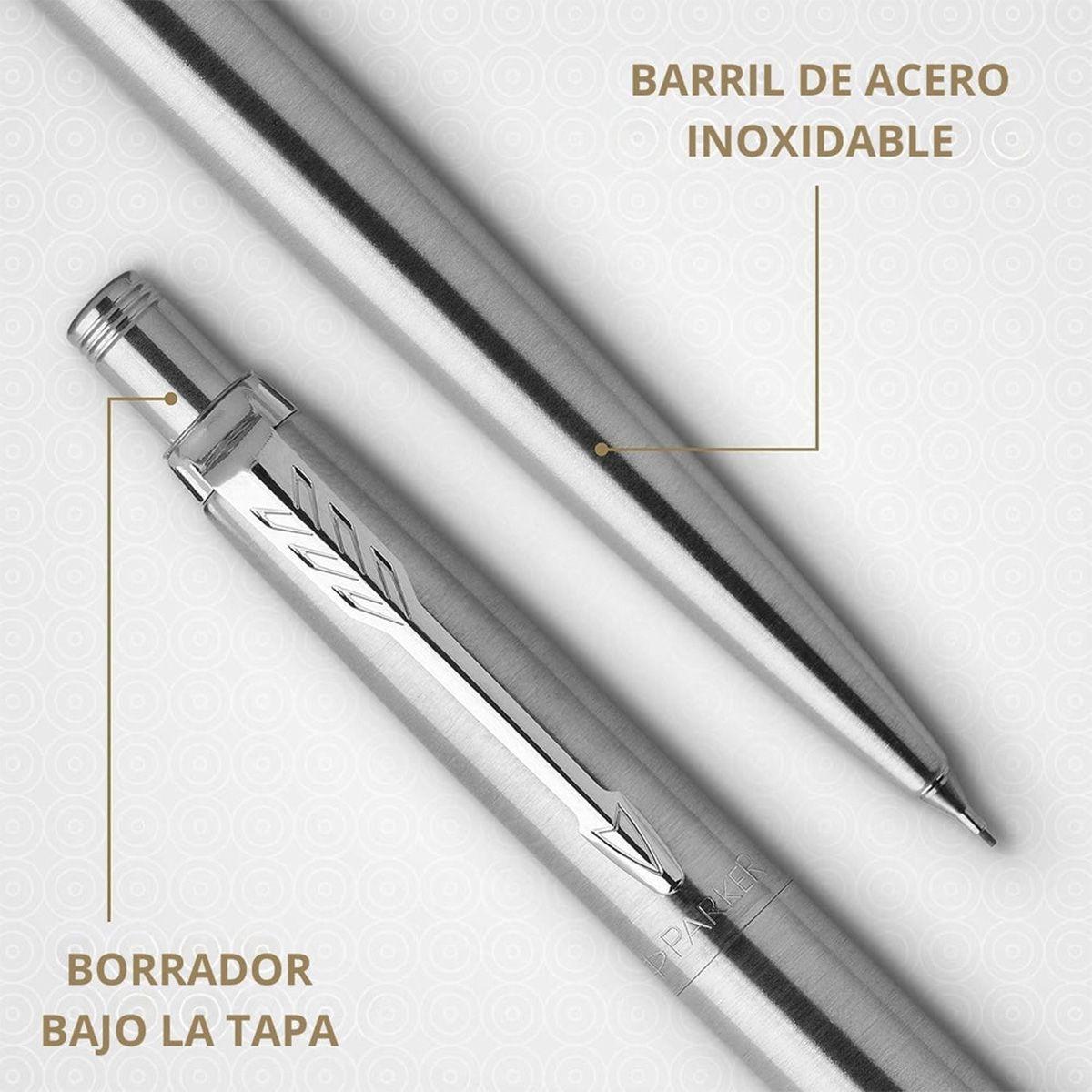 Set Parker Jotter Bolígrafo y Portamina de Acero-3