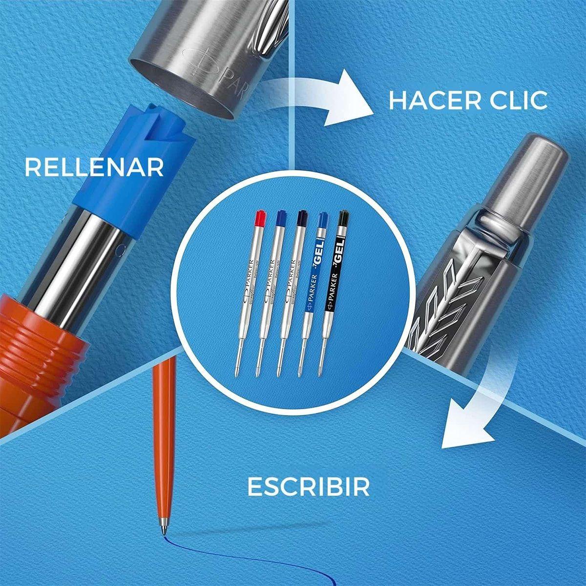 Set Parker Jotter Bolígrafo y Portamina de Acero-6