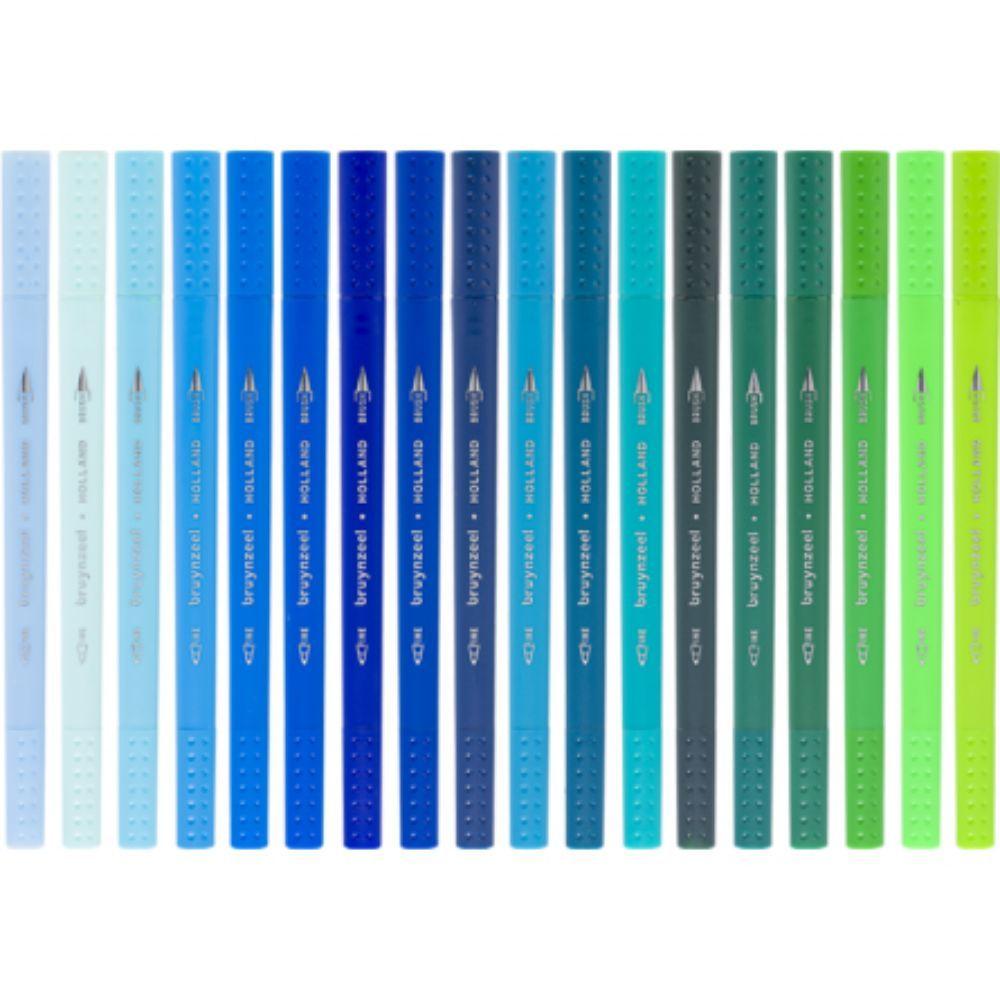 Marcadores Punta Fina/Pincel Bruynzeel 72 Colores-3