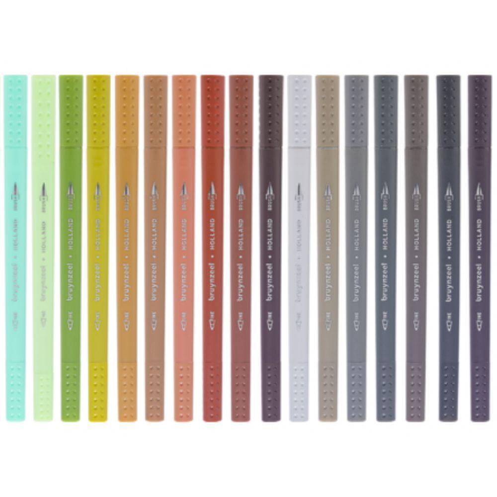 Marcadores Punta Fina/Pincel Bruynzeel 72 Colores-4