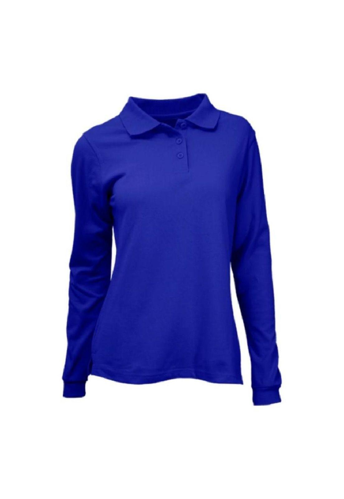 Polera Piqué Manga Larga Mujer-2