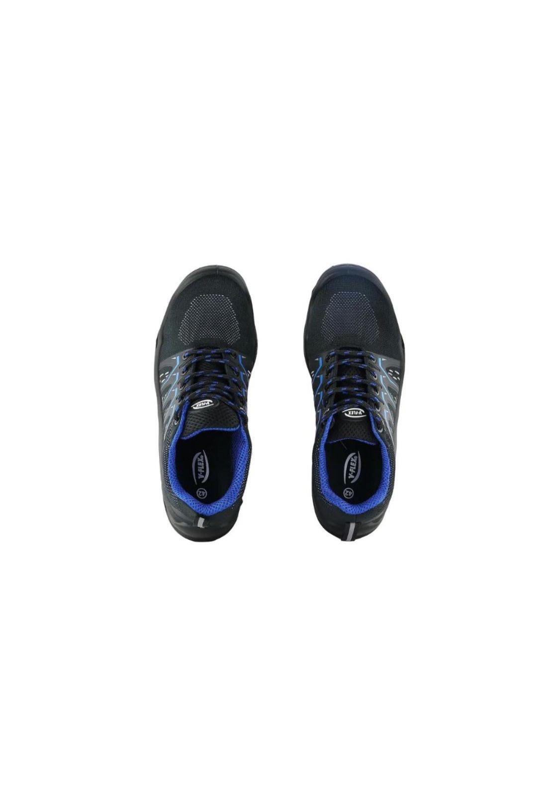 Zapato De Seguridad V-flex V910 Negro Azul-8