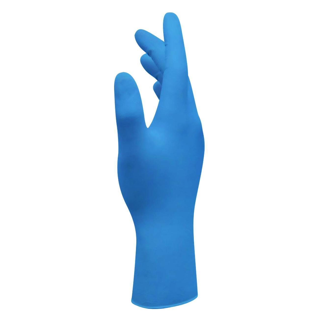 Guante Examinación Nitrilo Azul (100 unidades)-0