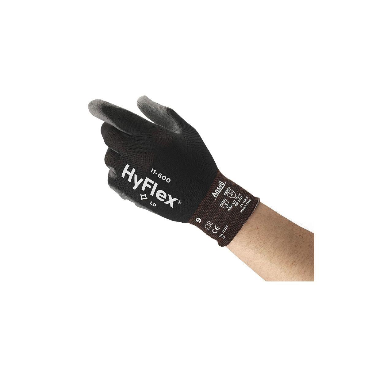 Guante Ansell Hyflex 11-600 Talla 9 (12 Pares)-0