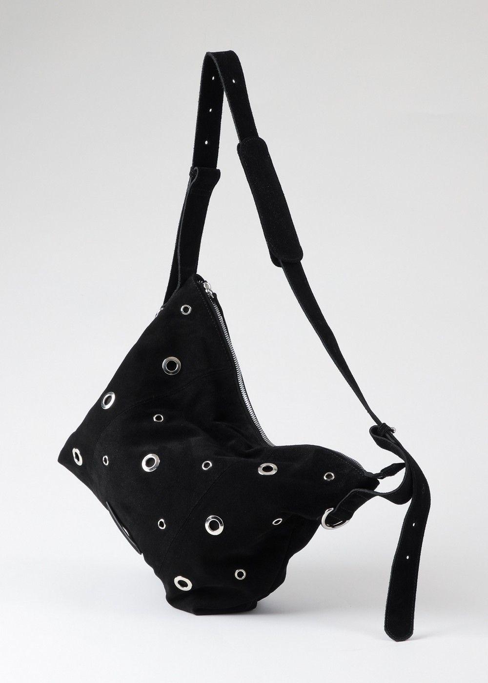 Cartera Cruzada Angie Black Suede Humana-4