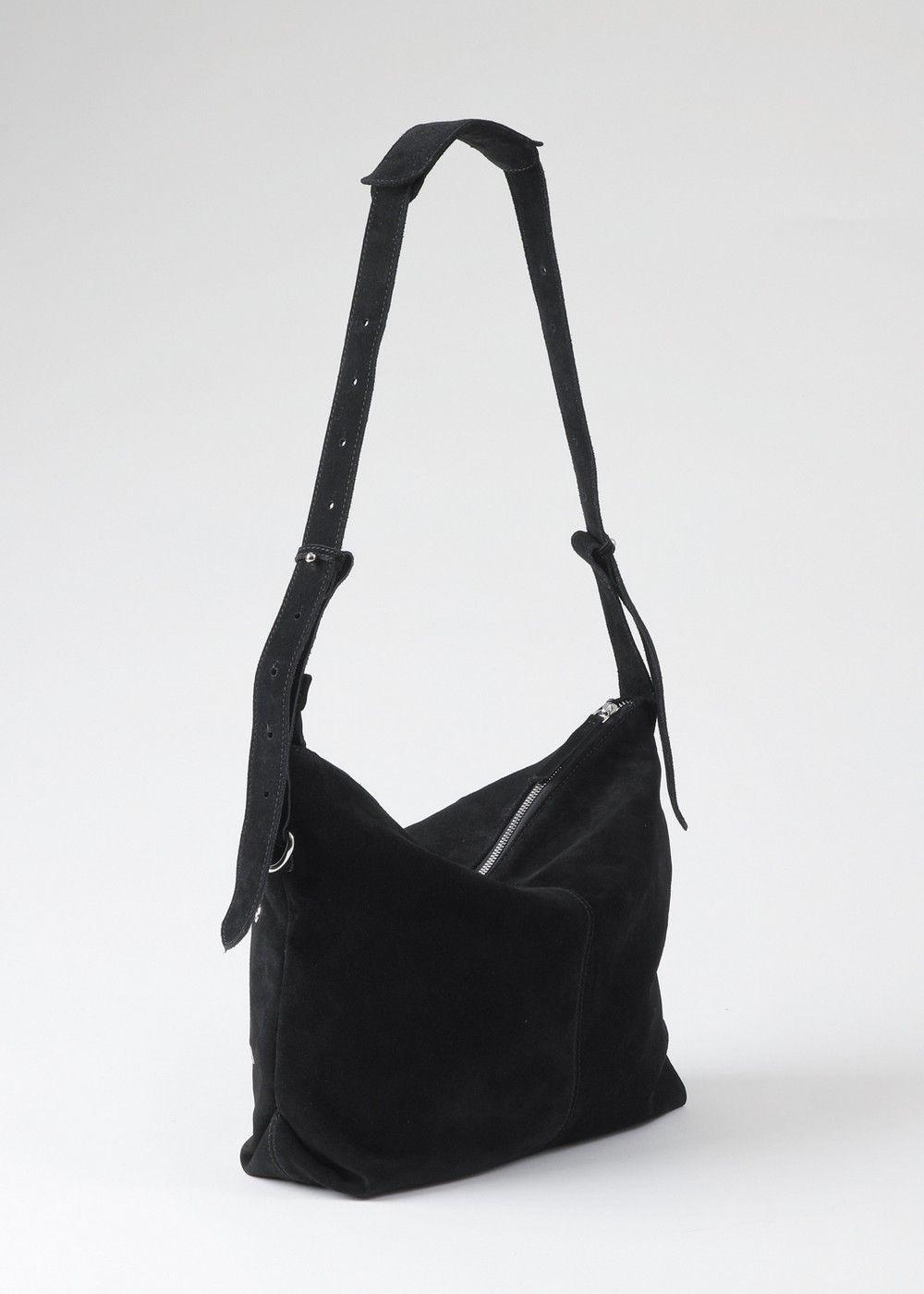 Cartera Cruzada Angie Black Suede Humana-5