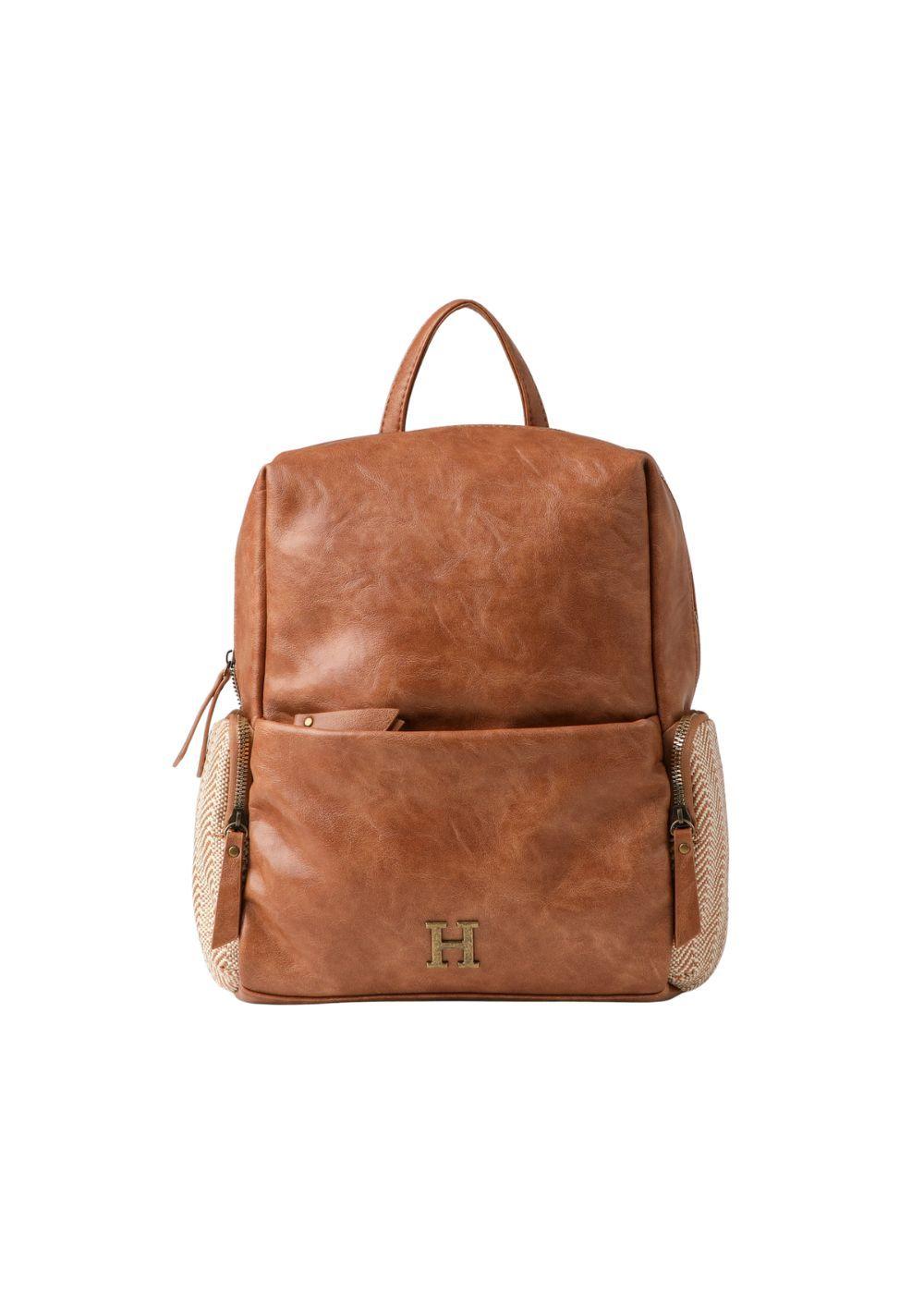 Mochila Anisa Ecocuero Camel Humana-0