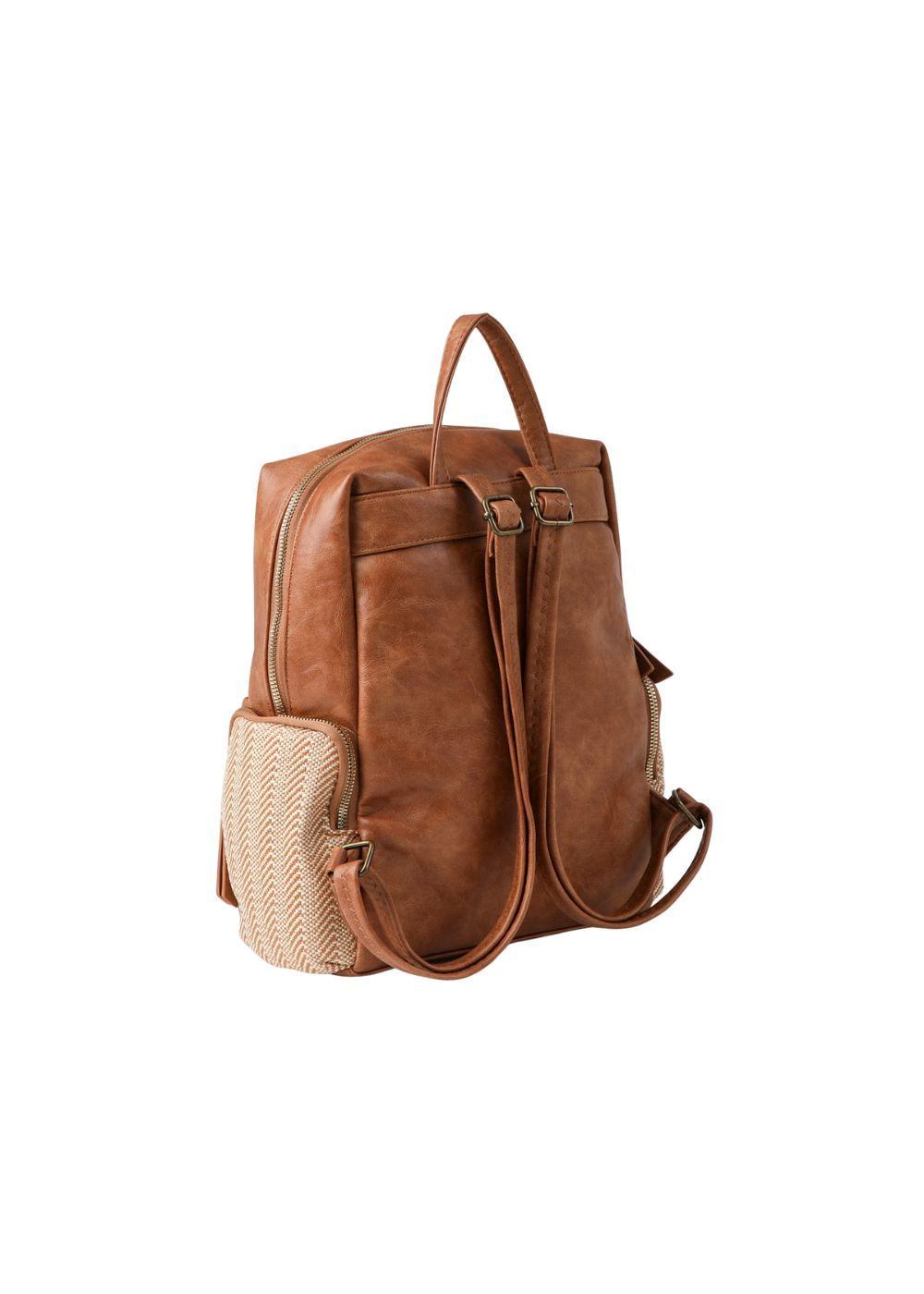 Mochila Anisa Ecocuero Camel Humana-1