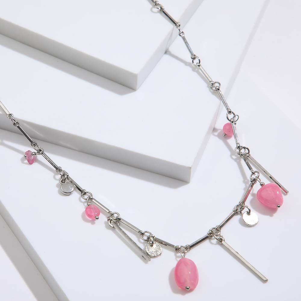 Collar Largo Galicia Rosado Humana-0