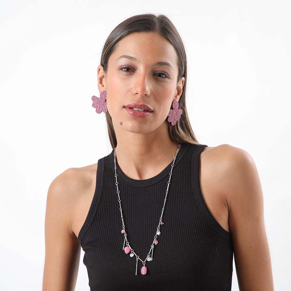 Collar Largo Galicia Rosado Humana-1