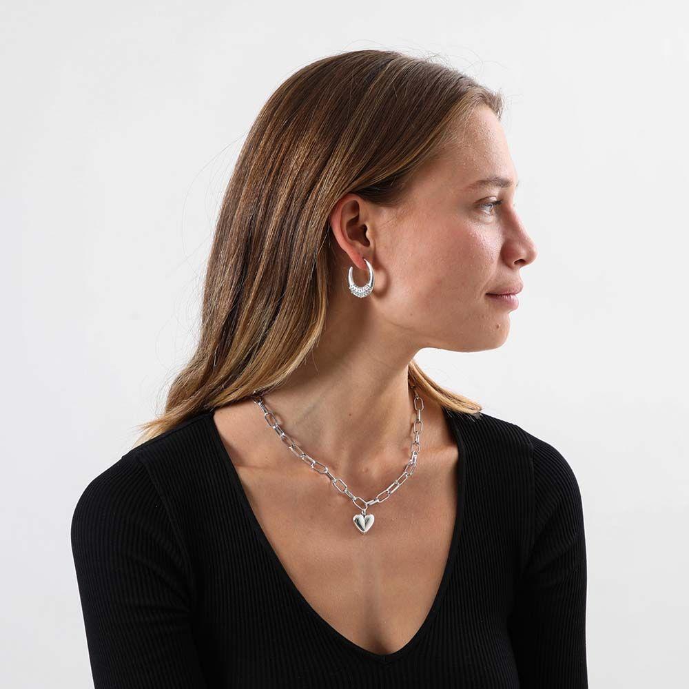 Collar Corto Floyd Plateado i-D-1