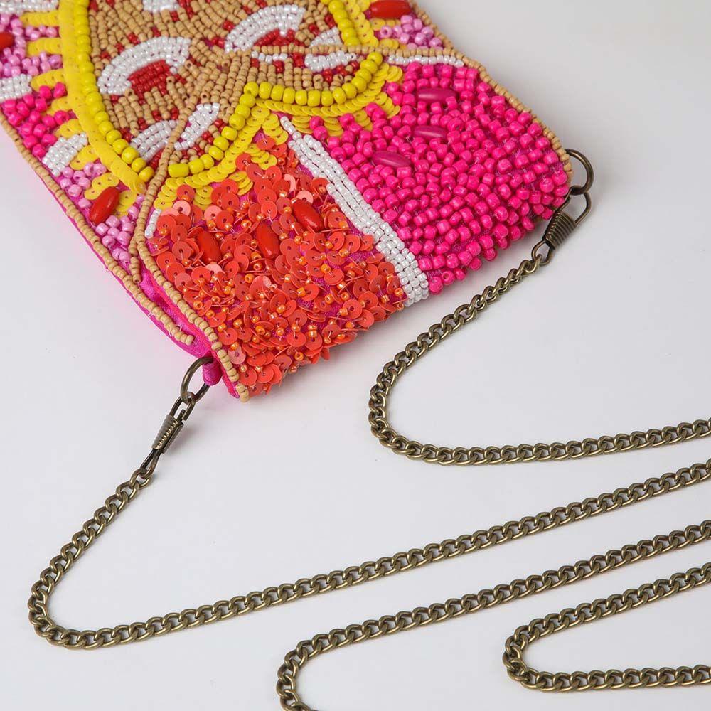 Cartera Mini Bag Garden Fucsia Humana-4