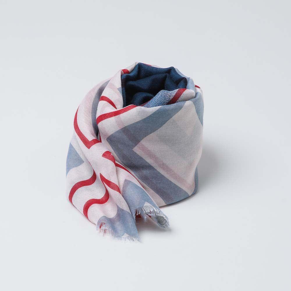 Pañuelo Estampado Margaux Azul i-D-0