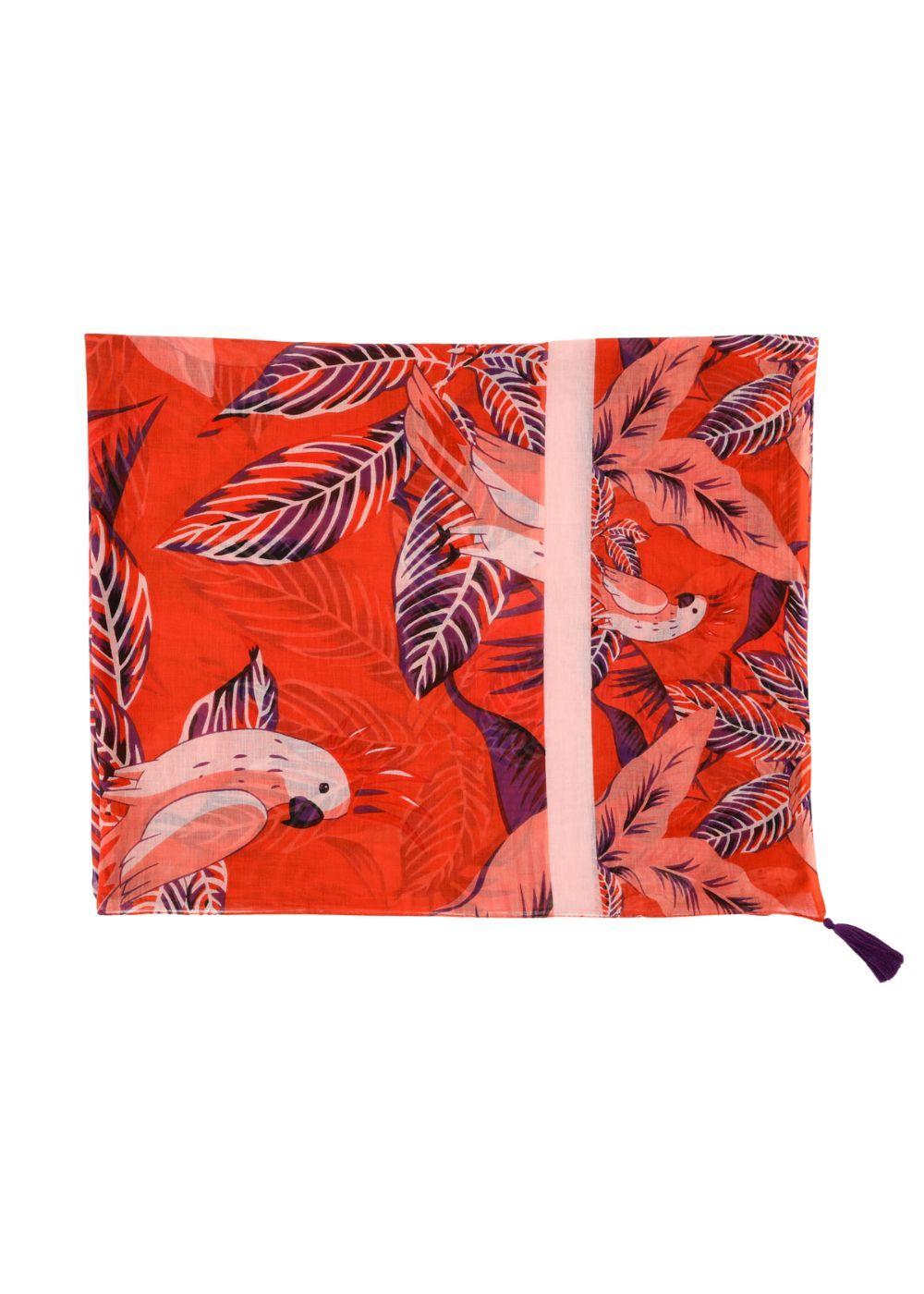 Pareo Estampado Mallorca Naranjo i-D-0