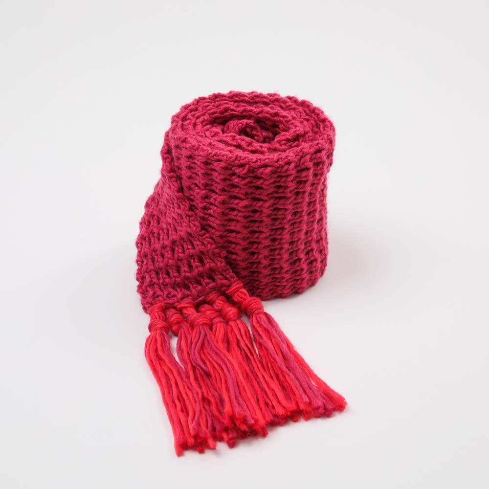 Bufanda Flecos Rojo i-D-0