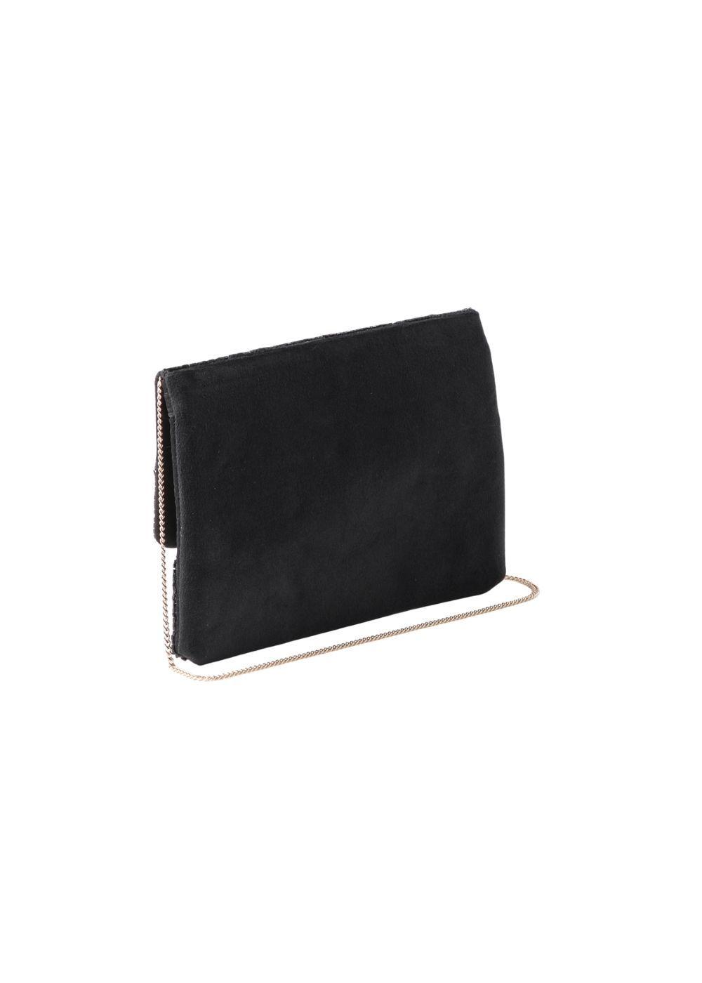 Cartera De Fiesta Mostacilla Radial Dorado Humana-2